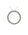 Gemstones Silver 2.95 Ct. Tw. Green Amethyst Necklace