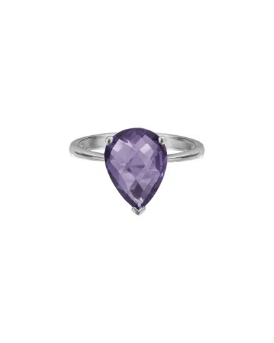 GEMSTONES SILVER 3.30 CT. TW. AMETHYST HALF-ETERNITY RING