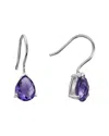 Gemstones Silver 4.00 Ct. Tw. Amethyst Earrings