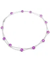 Gemstones Silver Necklace