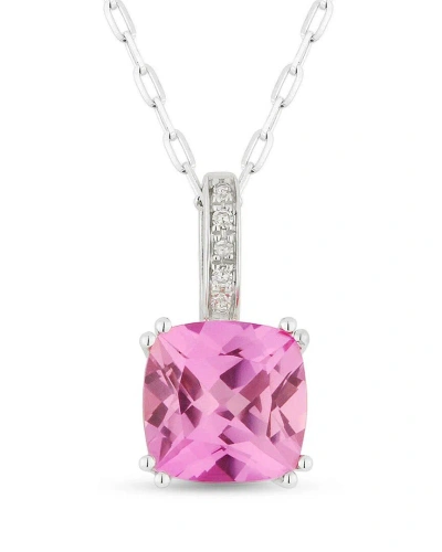 Gemstones Sselects Essentials 14k 1.62 Ct. Tw. Diamond & Pink Sapphire Necklace