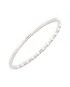Gemstones White Agate Steel Bangle B0676wa-35c