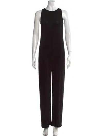 Pre-owned Gemsun Crew Neck Jumpsuit W/ Tags In Black