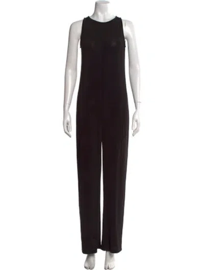 Pre-owned Gemsun Crew Neck Jumpsuit W/ Tags In Black