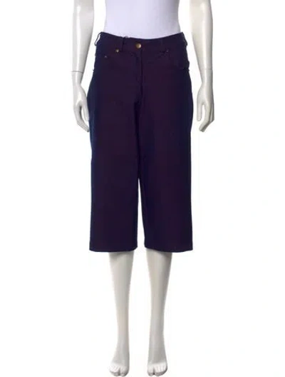 Pre-owned Gemsun High-rise Straight Leg Jeans In Purple
