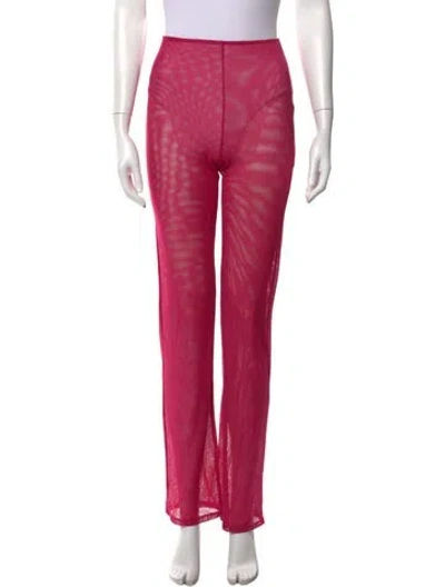Pre-owned Gemsun Mesh Straight Leg Pants W/ Tags In Pink