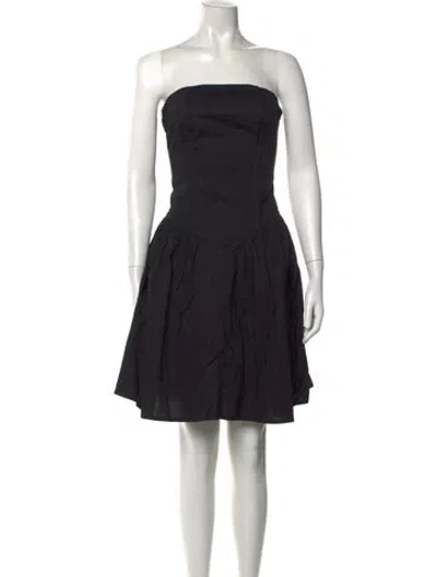 Pre-owned Gemsun Strapless Mini Dress W/ Tags In Black