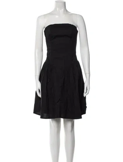 Pre-owned Gemsun Strapless Mini Dress W/ Tags In Black
