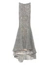 Gemy Maalouf Bead-embellished Lace Skirt In Gray