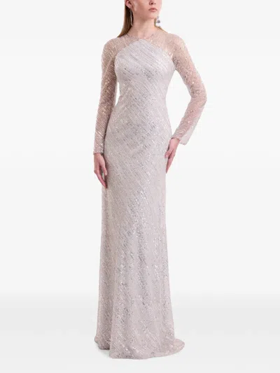 Gemy Maalouf Beaded Sequin-embellished Dress In Multi