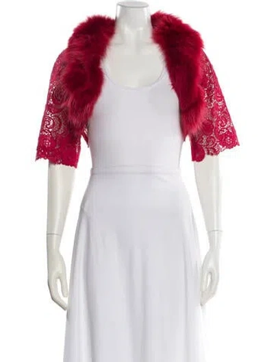 Pre-owned Gemy Maalouf Bolero W/ Tags In Red