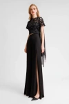GEMY MAALOUF CROCHET SEQUIN TOP WITH PANTS