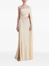 Gemy Maalouf Cut-out Draped Dress In Neutral