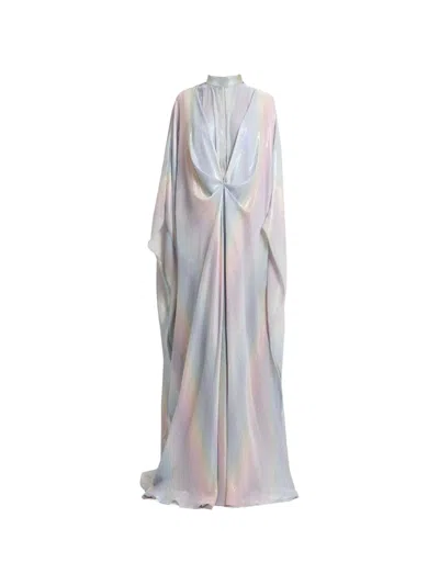 Gemy Maalouf Draped Loose-cut Kaftan In Blue