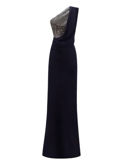 Gemy Maalouf Draped One-shoulder Maxi Dress In Black