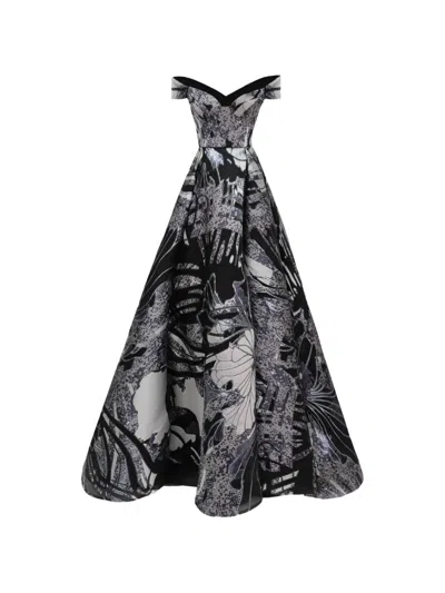 Gemy Maalouf Draped-skirt Maxi Dress In Multi