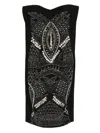 Gemy Maalouf Embellished Strapless Mini Dress In Black