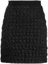 Gemy Maalouf Minirock Mit Hohem Bund In Black