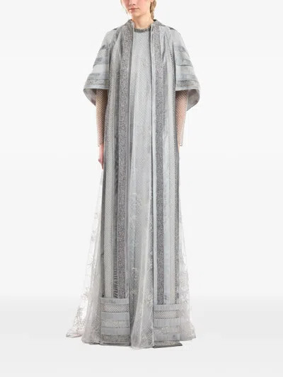 Gemy Maalouf Besticktes Cape In Gray