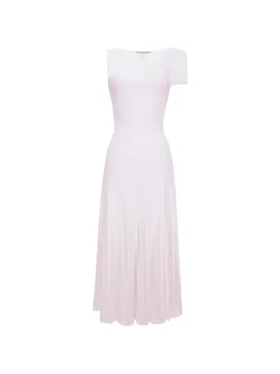 Gemy Maalouf Flared Midi Dress In White