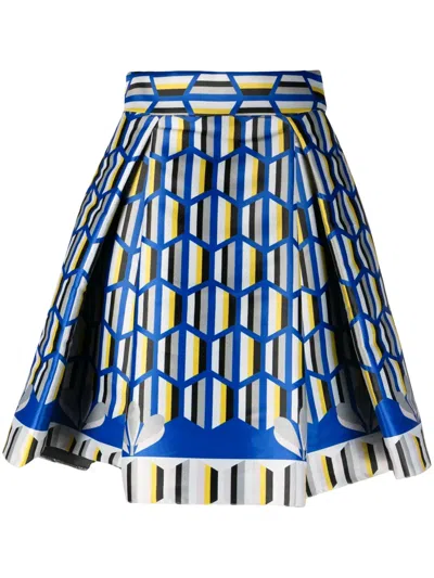 Gemy Maalouf Minirock Mit Grafischem Print In Black