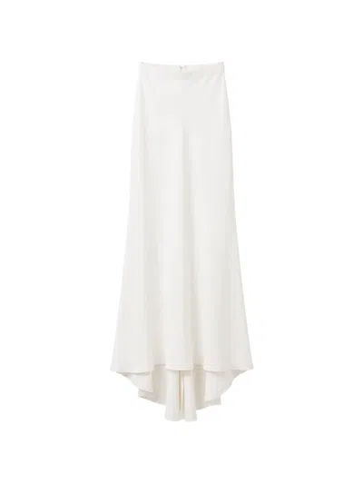 Gemy Maalouf High-low-hem Long Skirt In White