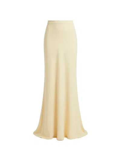 Gemy Maalouf High-waisted Floor-length Skirt In Neutral