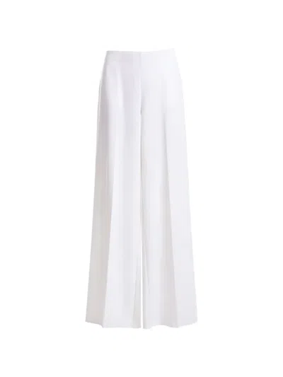 Gemy Maalouf High-waisted Wide-leg Trousers In White