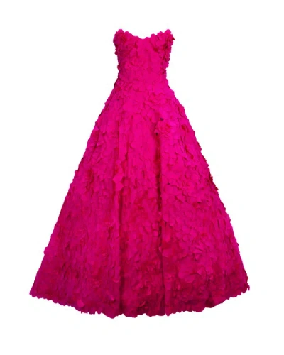 Gemy Maalouf Laser-cut Dress - Long Dresses In Pink