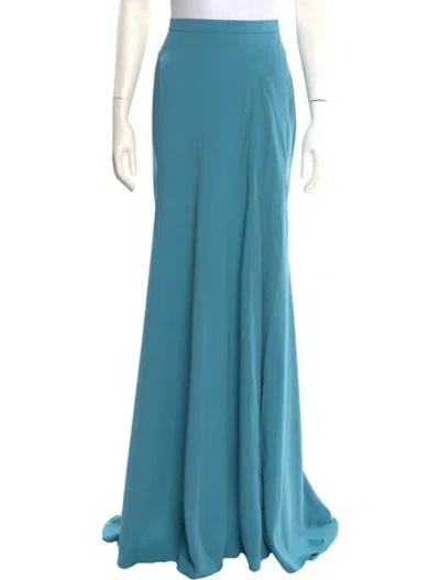 Pre-owned Gemy Maalouf Long Skirt In Blue