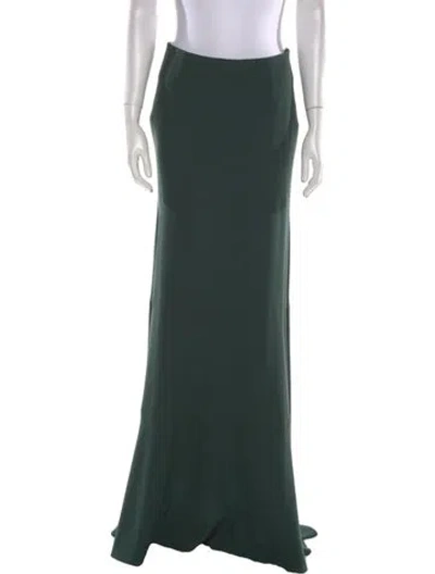 Pre-owned Gemy Maalouf Long Skirt In Green
