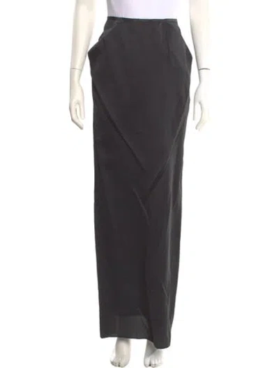 Pre-owned Gemy Maalouf Long Skirt W/ Tags In Black