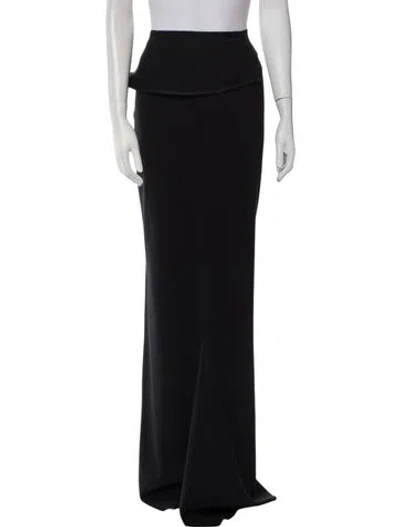 Pre-owned Gemy Maalouf Long Skirt W/ Tags In Black