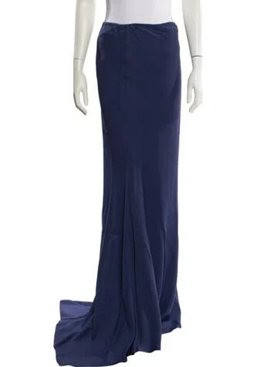 Pre-owned Gemy Maalouf Long Skirt W/ Tags In Blue