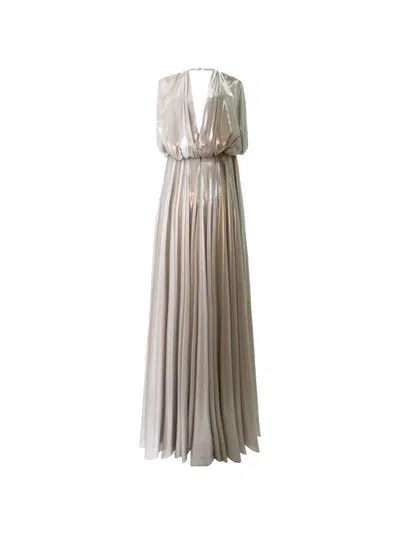 Gemy Maalouf Loose Cut Maxi Dress In Gray