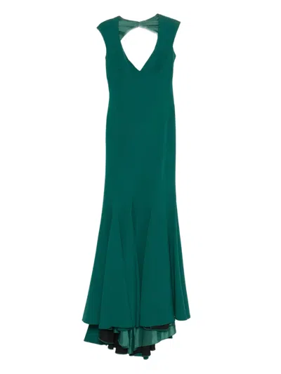 Gemy Maalouf Rückenfreies Meerjungfrauen-abendkleid In Green