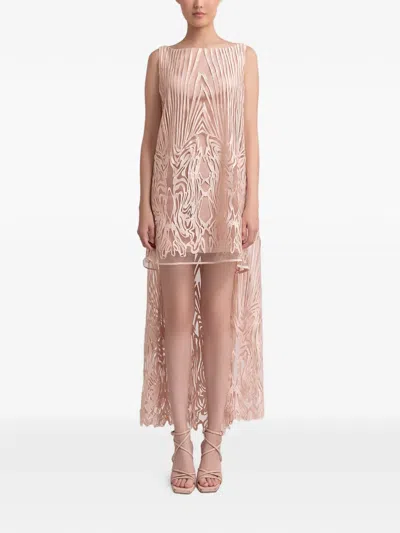 Gemy Maalouf Patterned Dress In Neutral