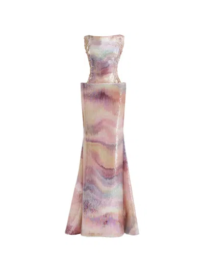 Gemy Maalouf Patterned Maxi Dress In Multi