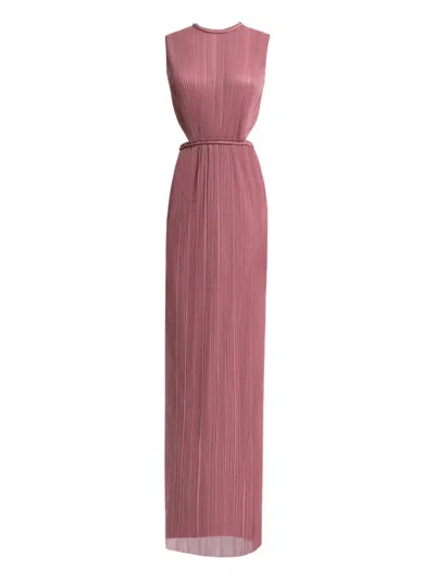 Gemy Maalouf Plissé-effect Gown In Pink