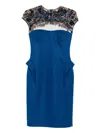 Gemy Maalouf Sequin-embellished Minidress In Blue