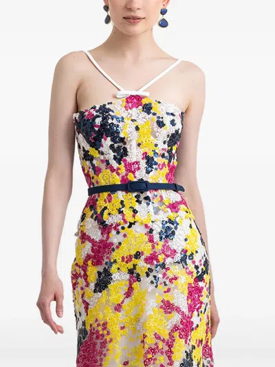 Gemy Maalouf Sequin-embellished Corset Top In Multi