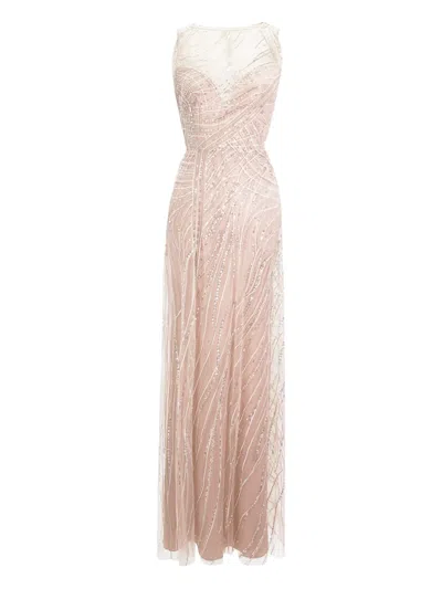 Gemy Maalouf Sequinned Gown In Neutral
