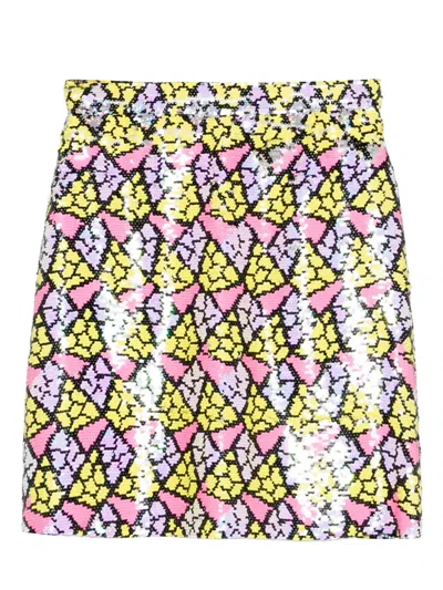Gemy Maalouf Sequinned Miniskirt In Multi