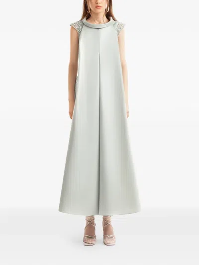 Gemy Maalouf Short-sleeves Midi Dress In White
