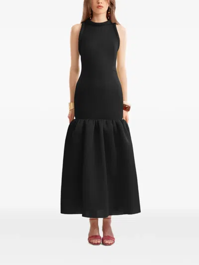 Gemy Maalouf Sleeveless Midi Dress In Black