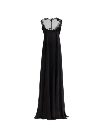Gemy Maalouf Sleeveless Open-back Gown In Black
