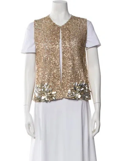 Pre-owned Gemy Maalouf Vest W/ Tags In Silver