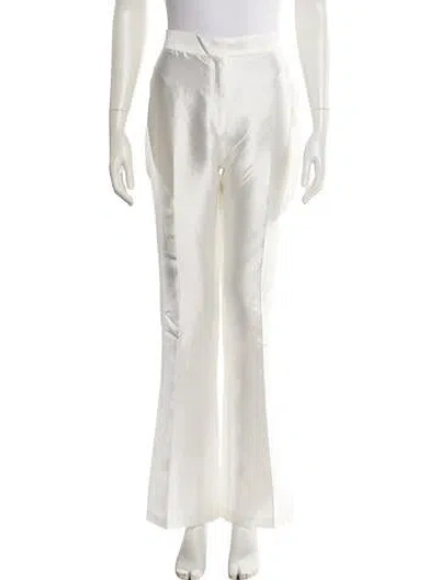 Pre-owned Gemy Maalouf Wide Leg Pants In White