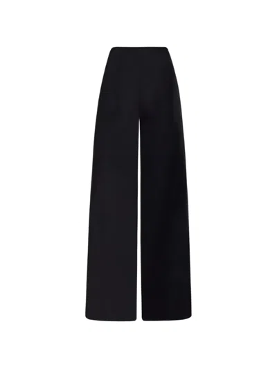 Gemy Maalouf Wool Wide-leg Trouser In Black