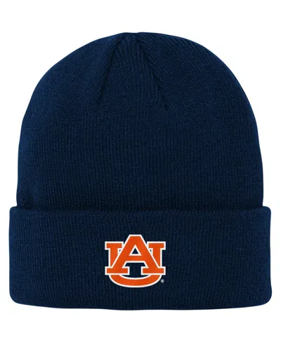 Gen 2 Kids' Big Boys Navy Auburn Tigers Jacquard Texture Cuffed Knit Hat